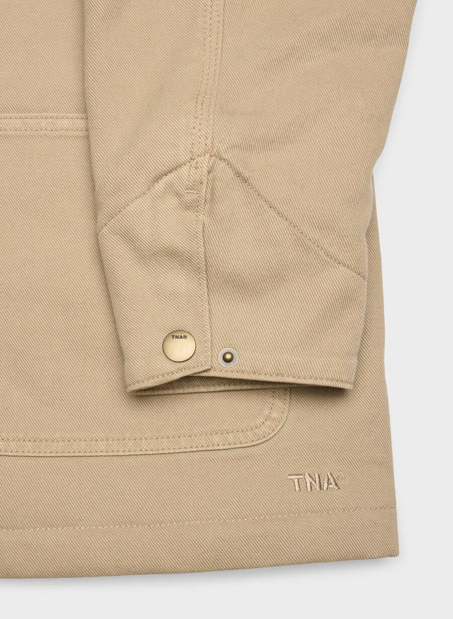 barnett chore jacka vintage tan khaki