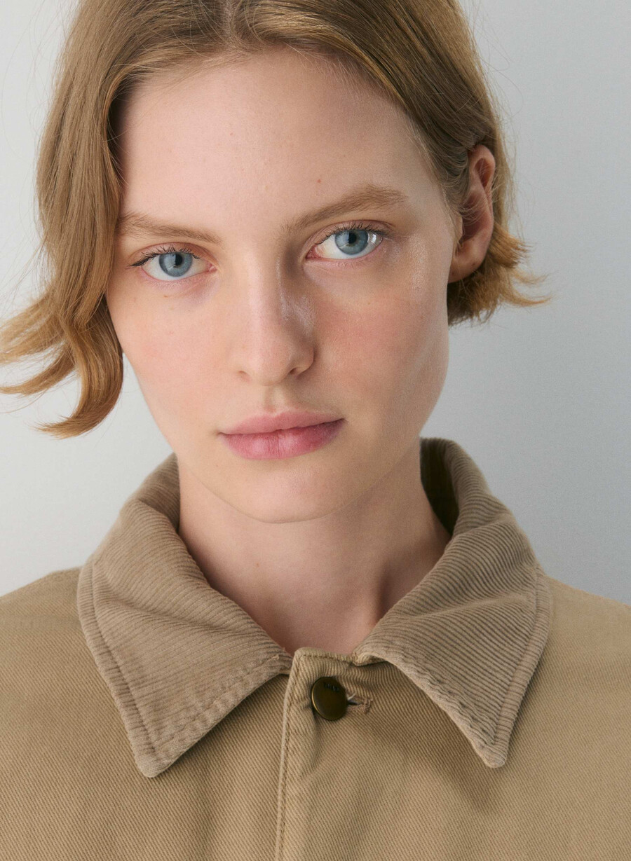 barnett chore jacka vintage tan khaki
