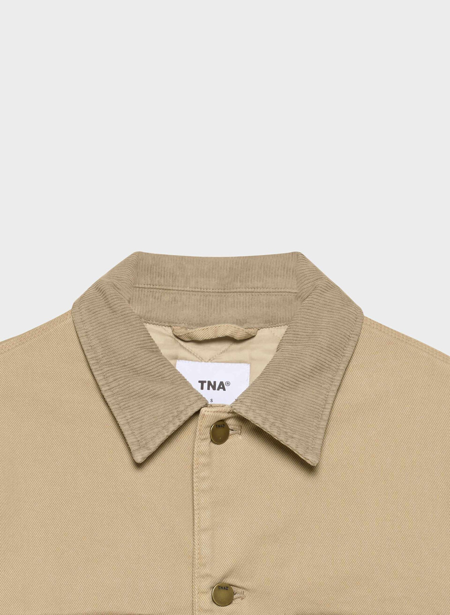 barnett chore jacka vintage tan khaki