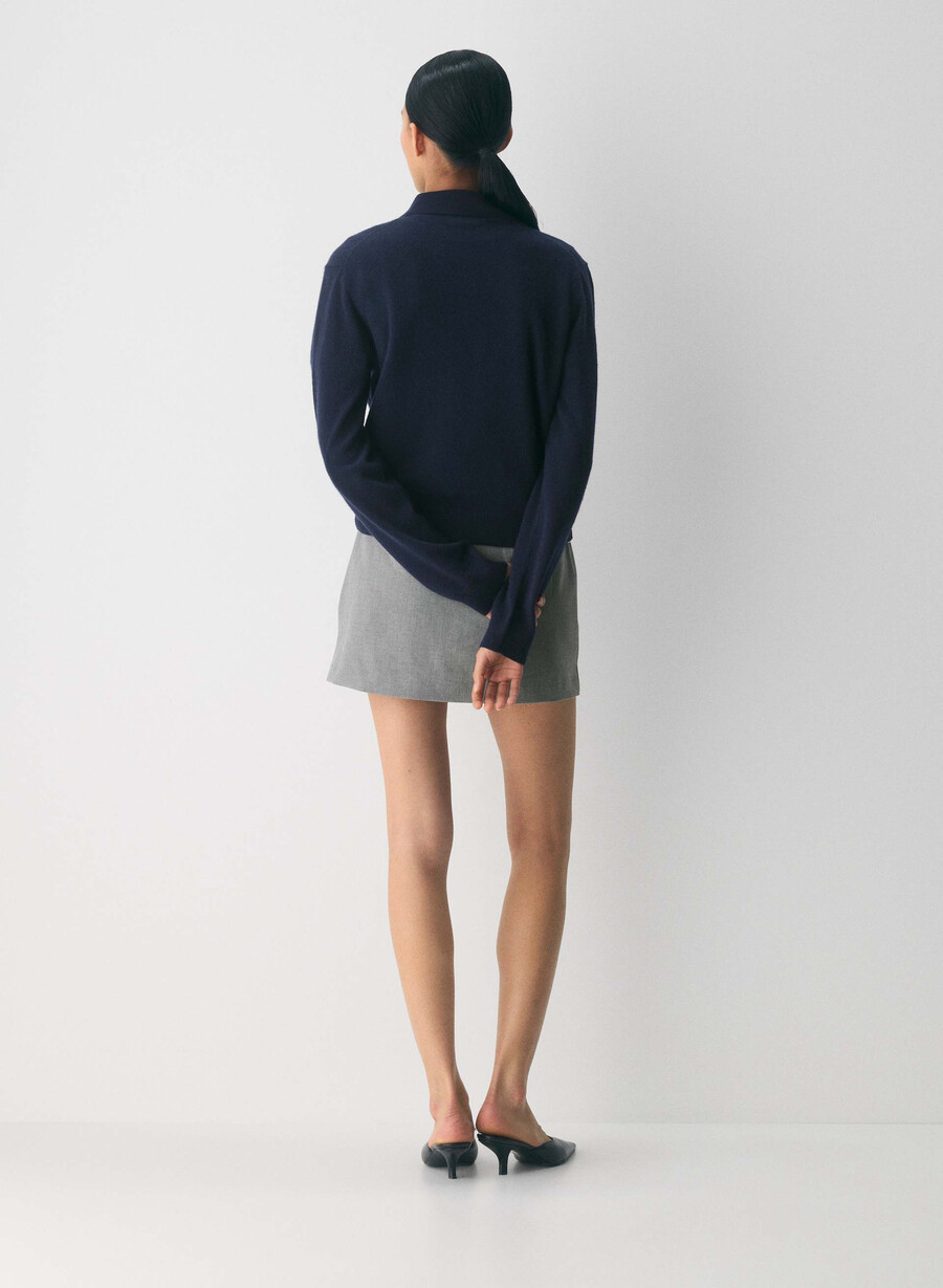 bare cashmere provenance polo långärmad admiral