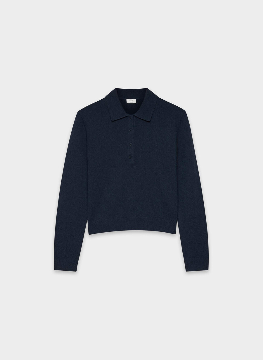 bare cashmere provenance polo långärmad admiral