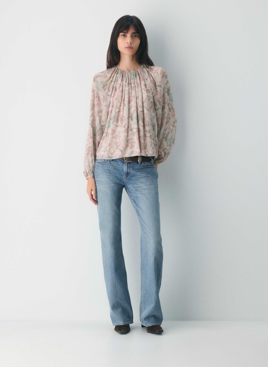 monet blus dammig rosa multifärgad