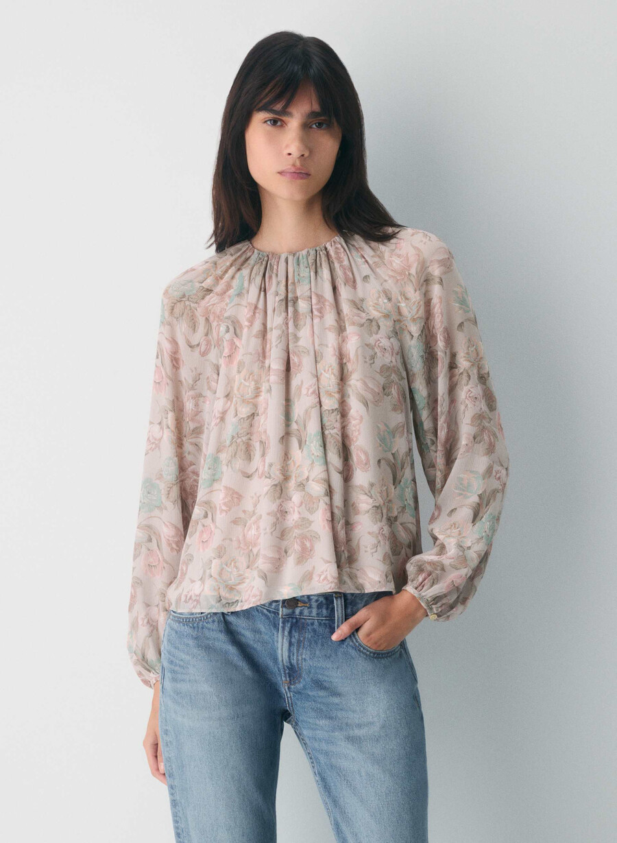 monet blus dammig rosa multifärgad