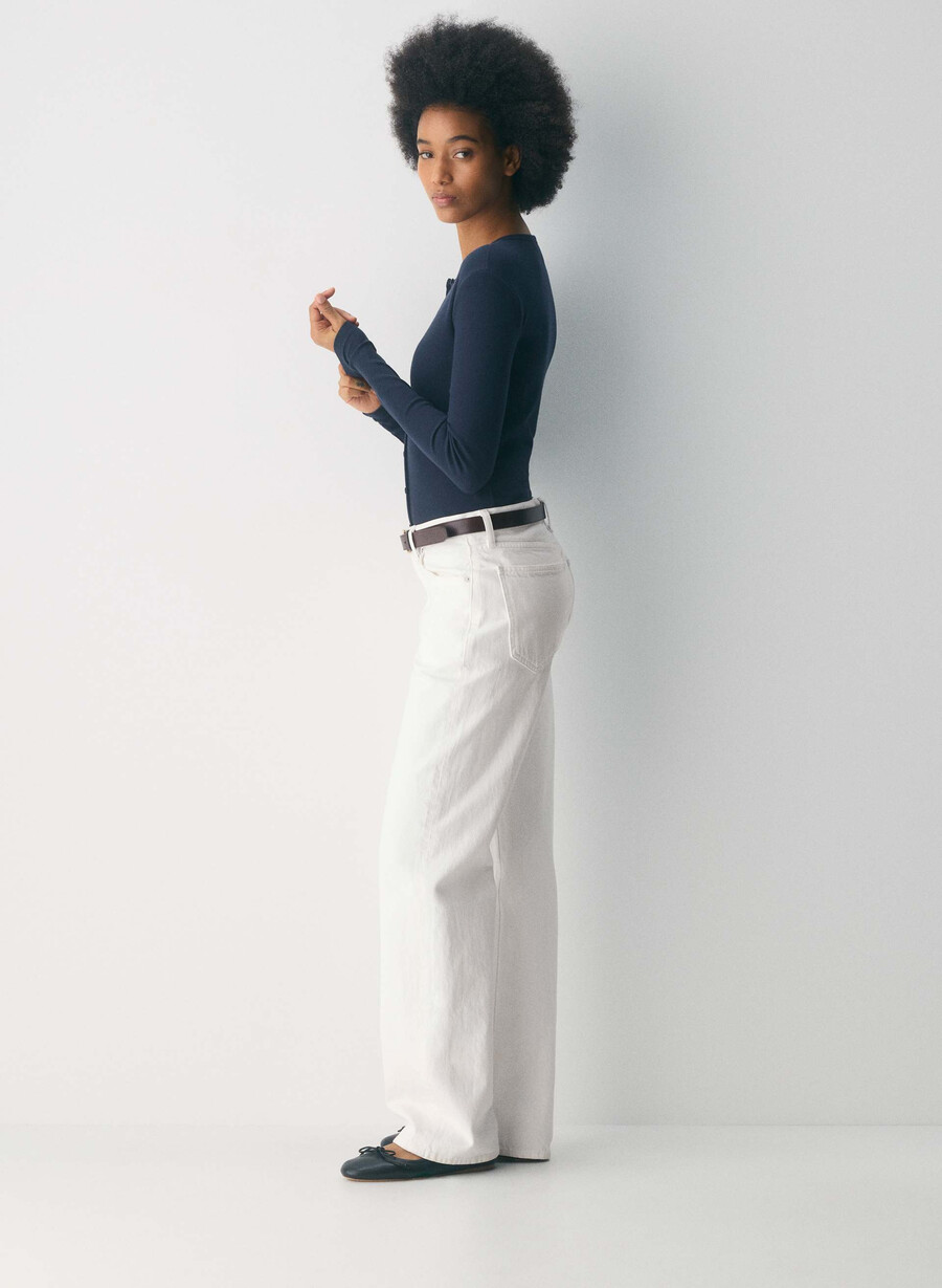 homestretch rib syncopation button-up admiral