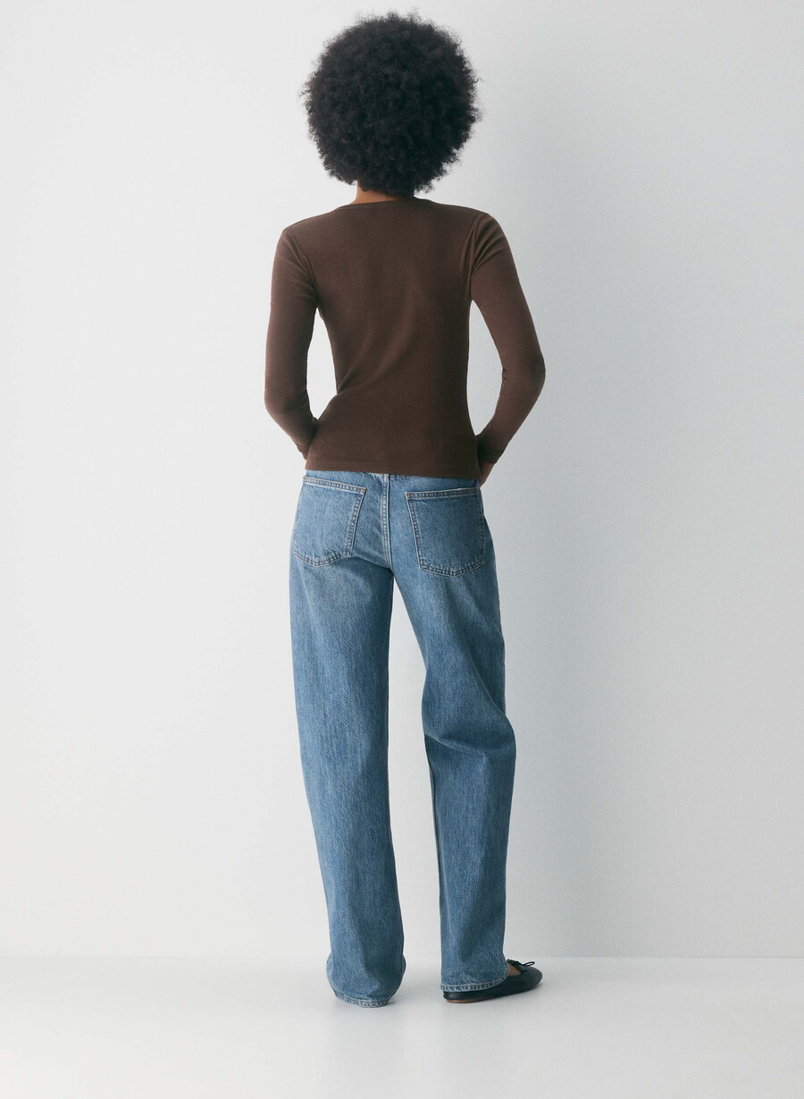 homestretch rib syncopation button-up mik mochabrun