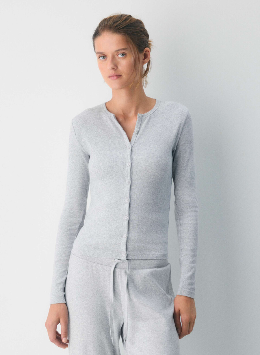 homestretch rib syncopation button-up ljungkrom