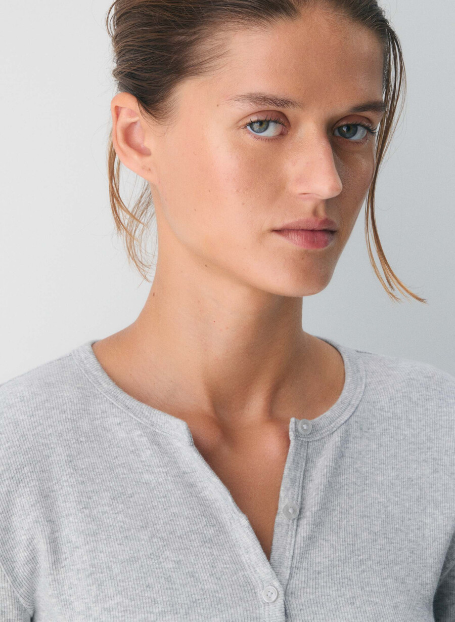 homestretch rib syncopation button-up ljungkrom