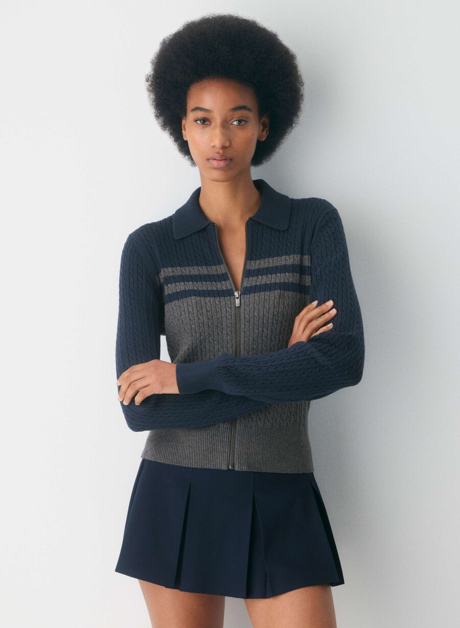 cotton charm meadow zip-up ljusbjörkadmiral