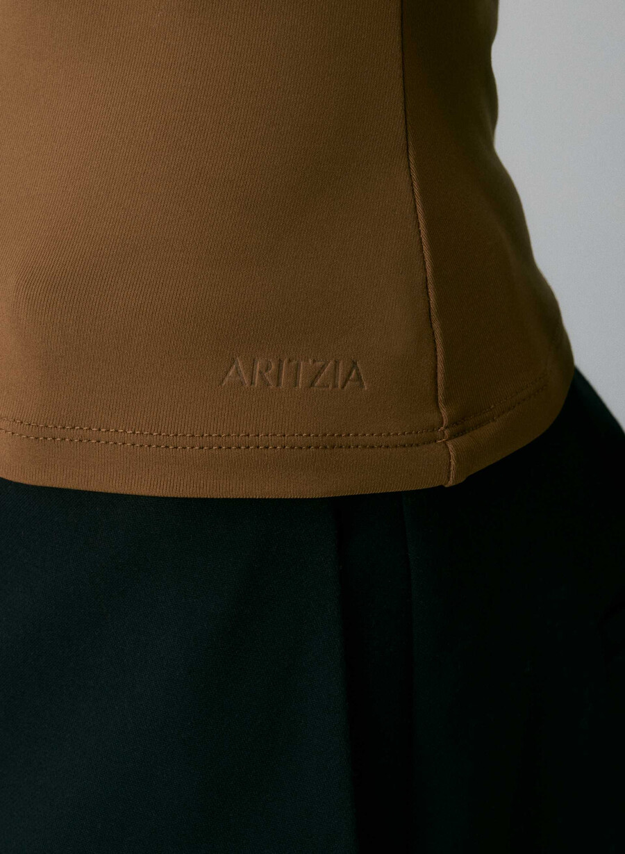 original contour lyric mockneck chokladbrun