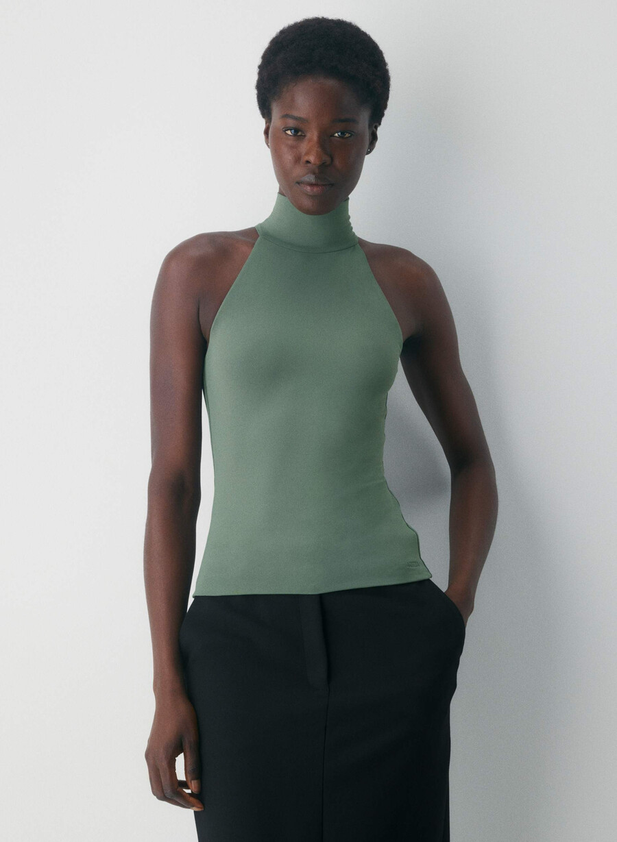 original contour lychee halter top cello brun