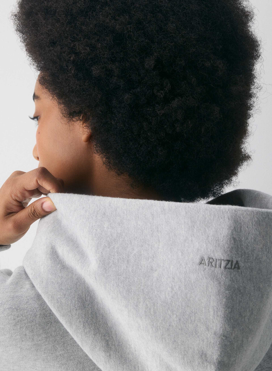 mysig fleece mega hoodie ljunggrå krom