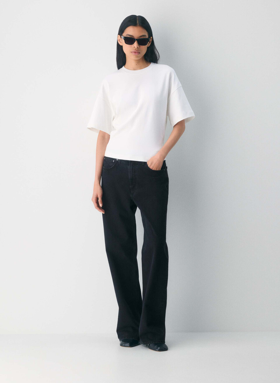 interlock bomull barclay t-shirt vit