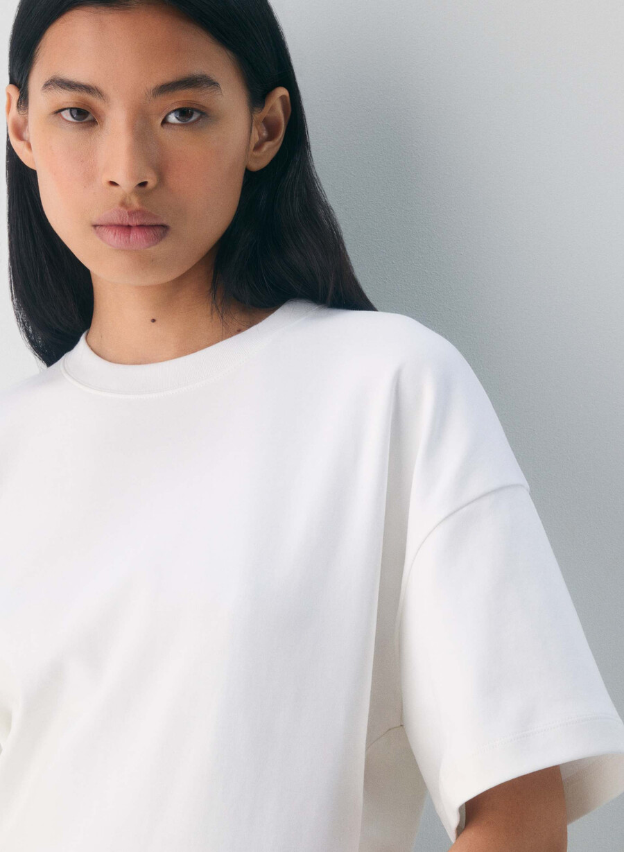 interlock bomull barclay t-shirt vit
