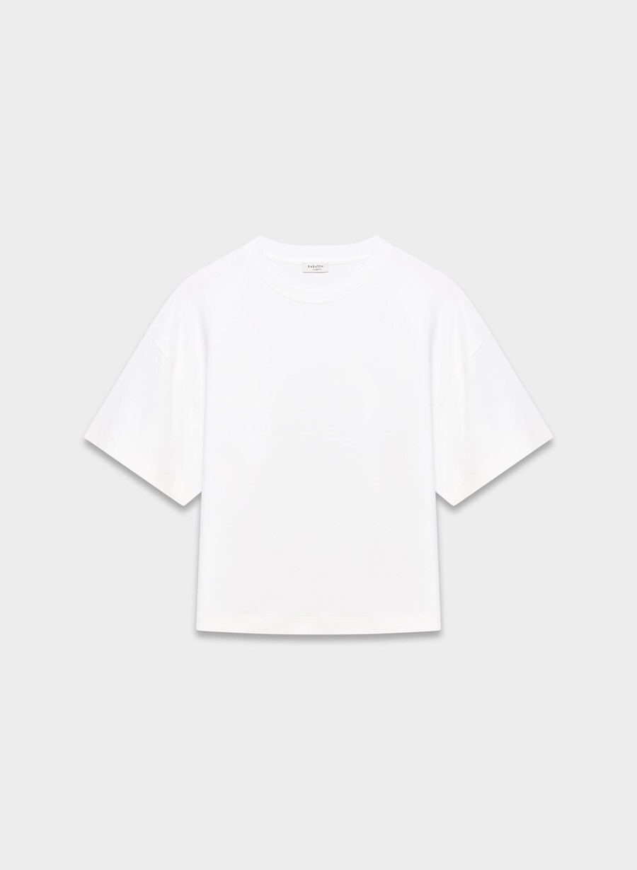 interlock bomull barclay t-shirt vit
