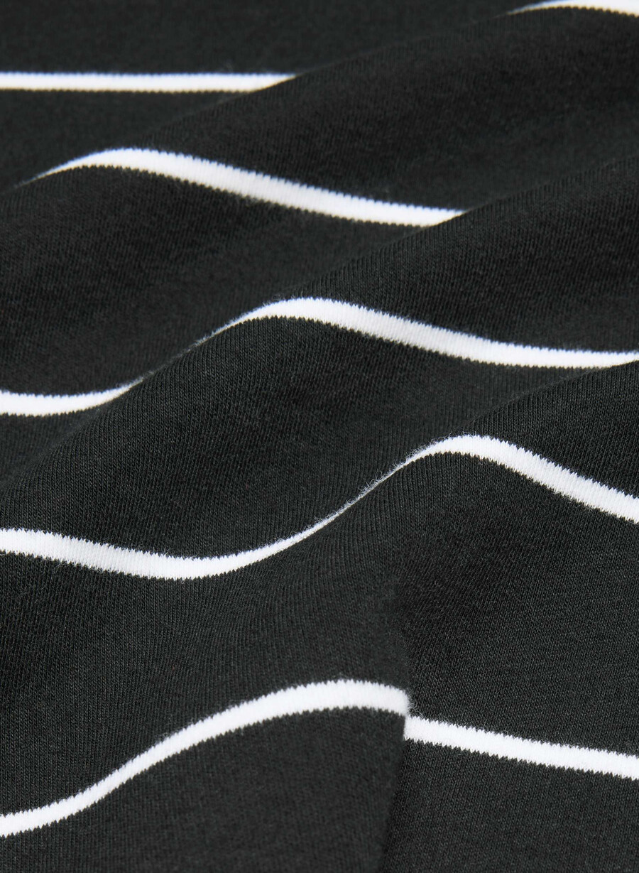 interlock bomull barclay t-shirt svartvit