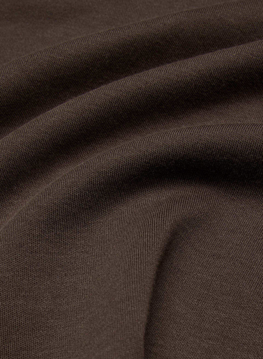 interlock bomulls-t-shirt i barclay-modell rika mockabruna