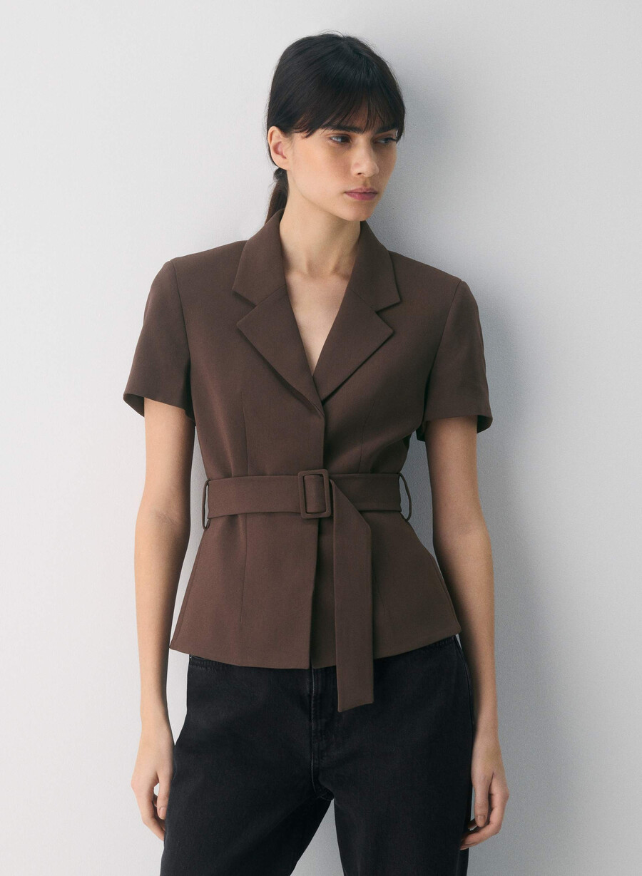 brynn jacka - sway crepe rich mocha brun