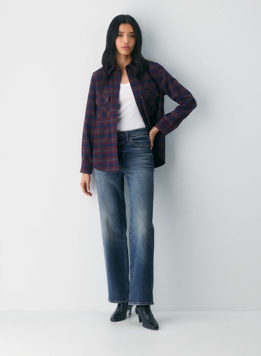 denim forum remy höga vida jeans vintage mörkblå