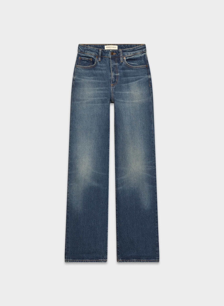 denim forum remy höga vida jeans vintage mörkblå