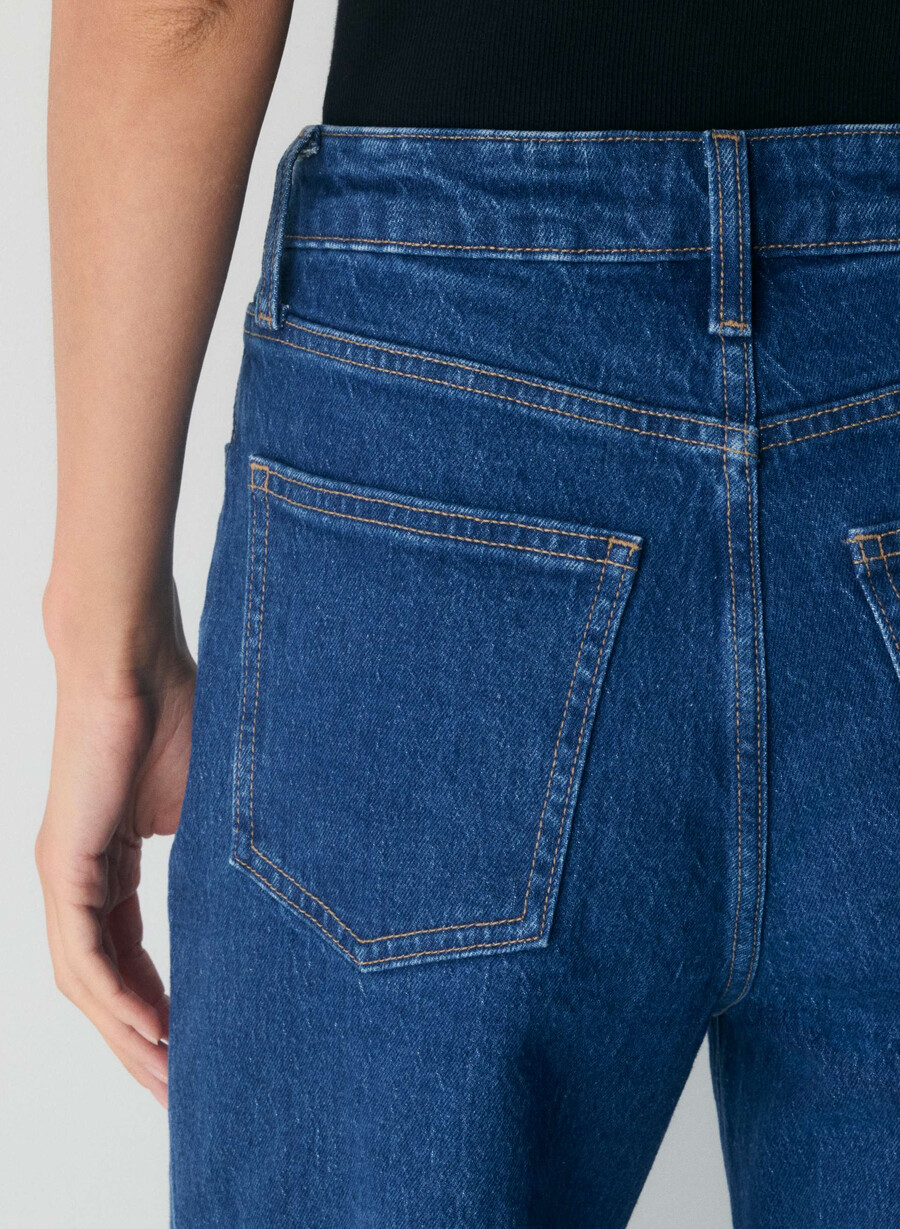 denim forum remy högmidja vida jeans true medium blÅ