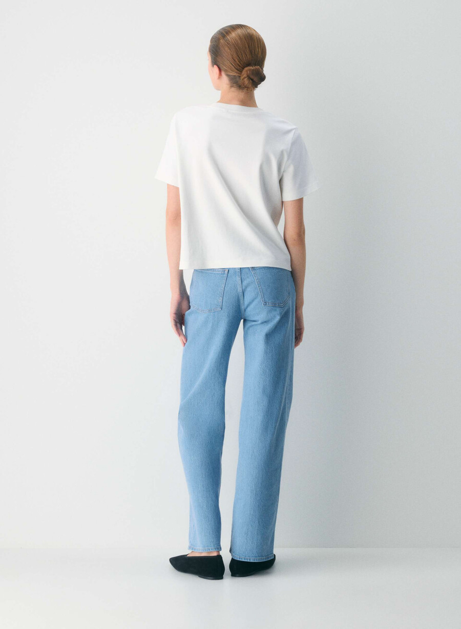 denim forum remy högmidja vida jeans true super ljusblÅ