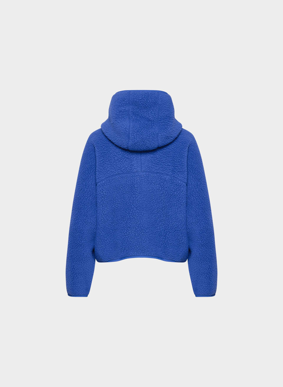 polartec thermal pro 12 zip hi-hip hoodie jazz blÅ