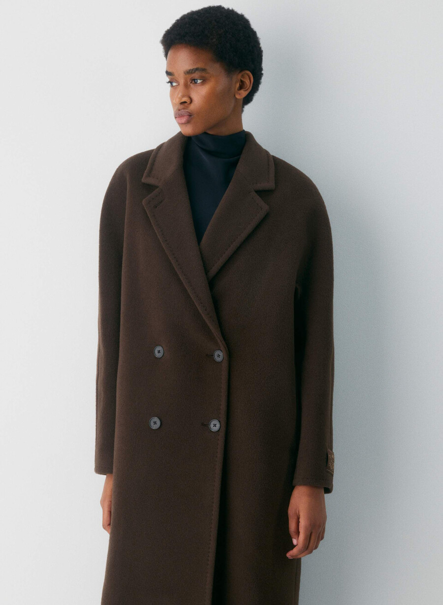 slouch-kappan - Återkamelull burnt cedar