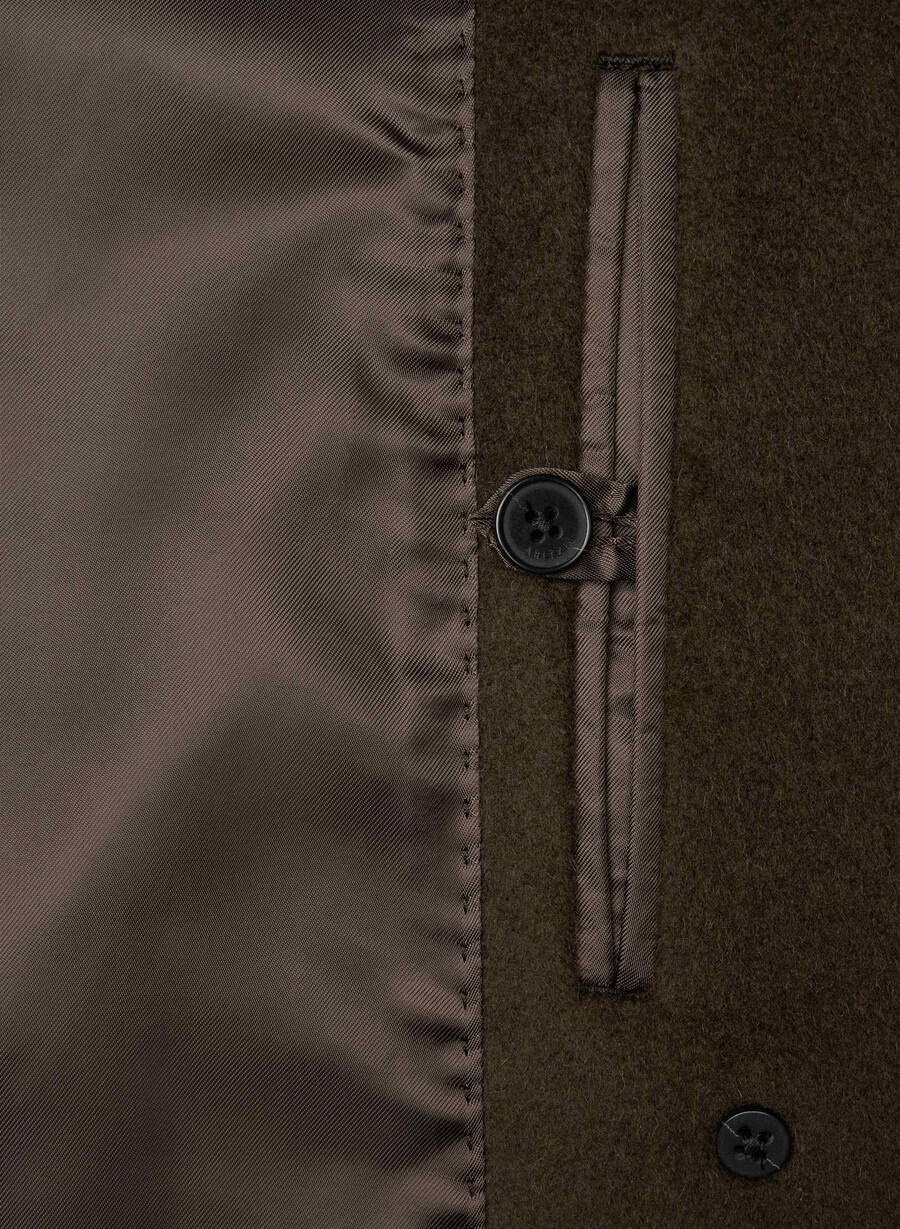 slouch-kappan - Återkamelull burnt cedar