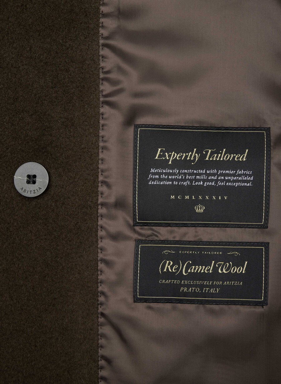 slouch-kappan - Återkamelull burnt cedar