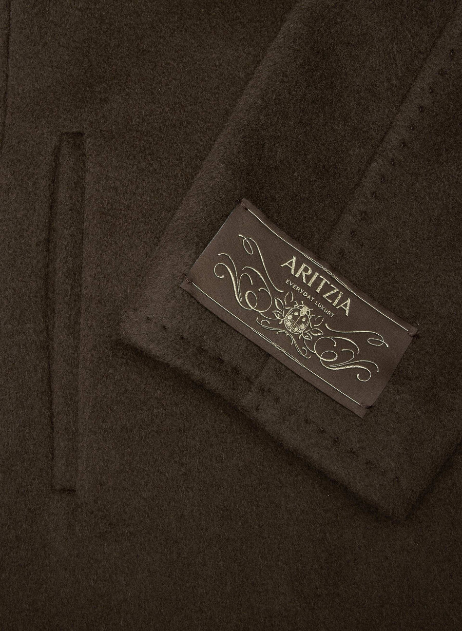slouch-kappan - Återkamelull burnt cedar