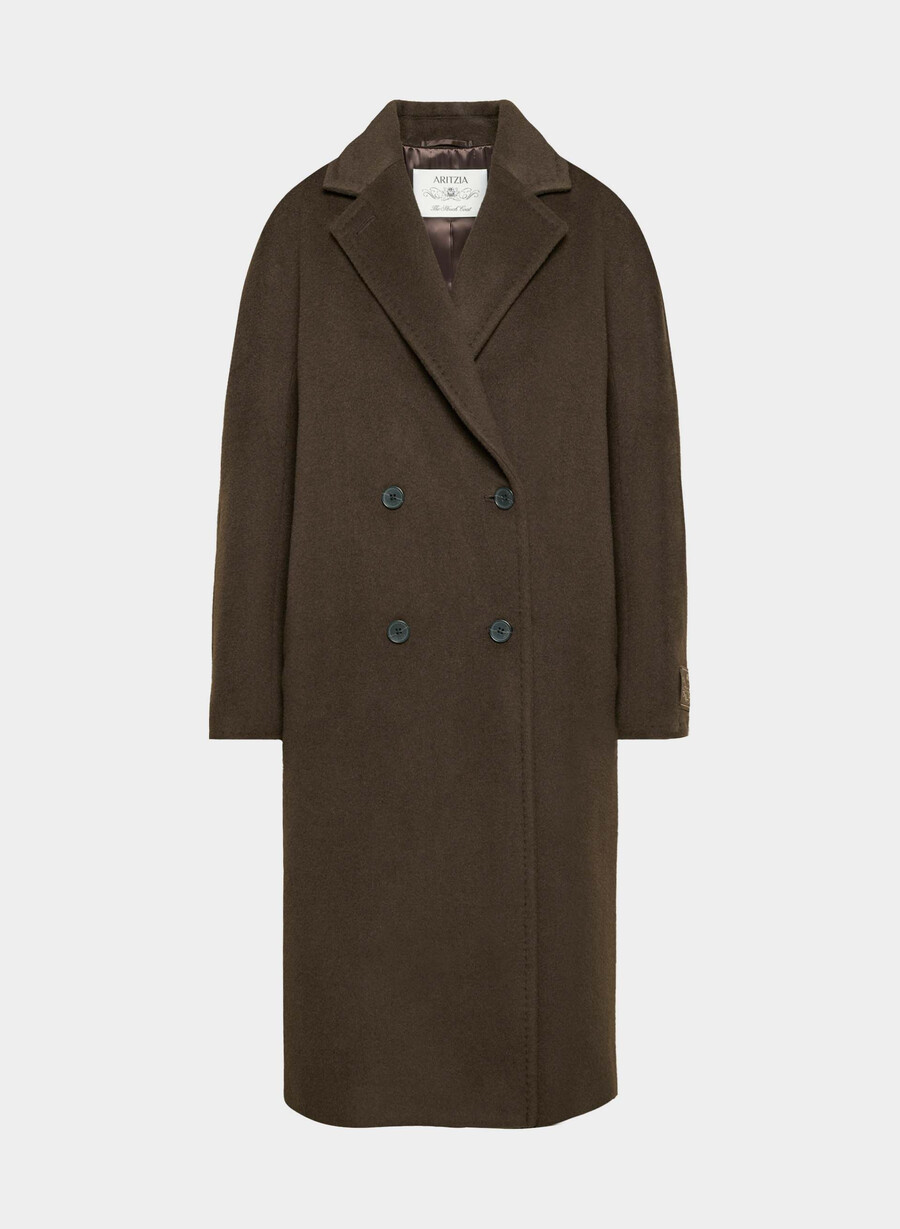 slouch-kappan - Återkamelull burnt cedar