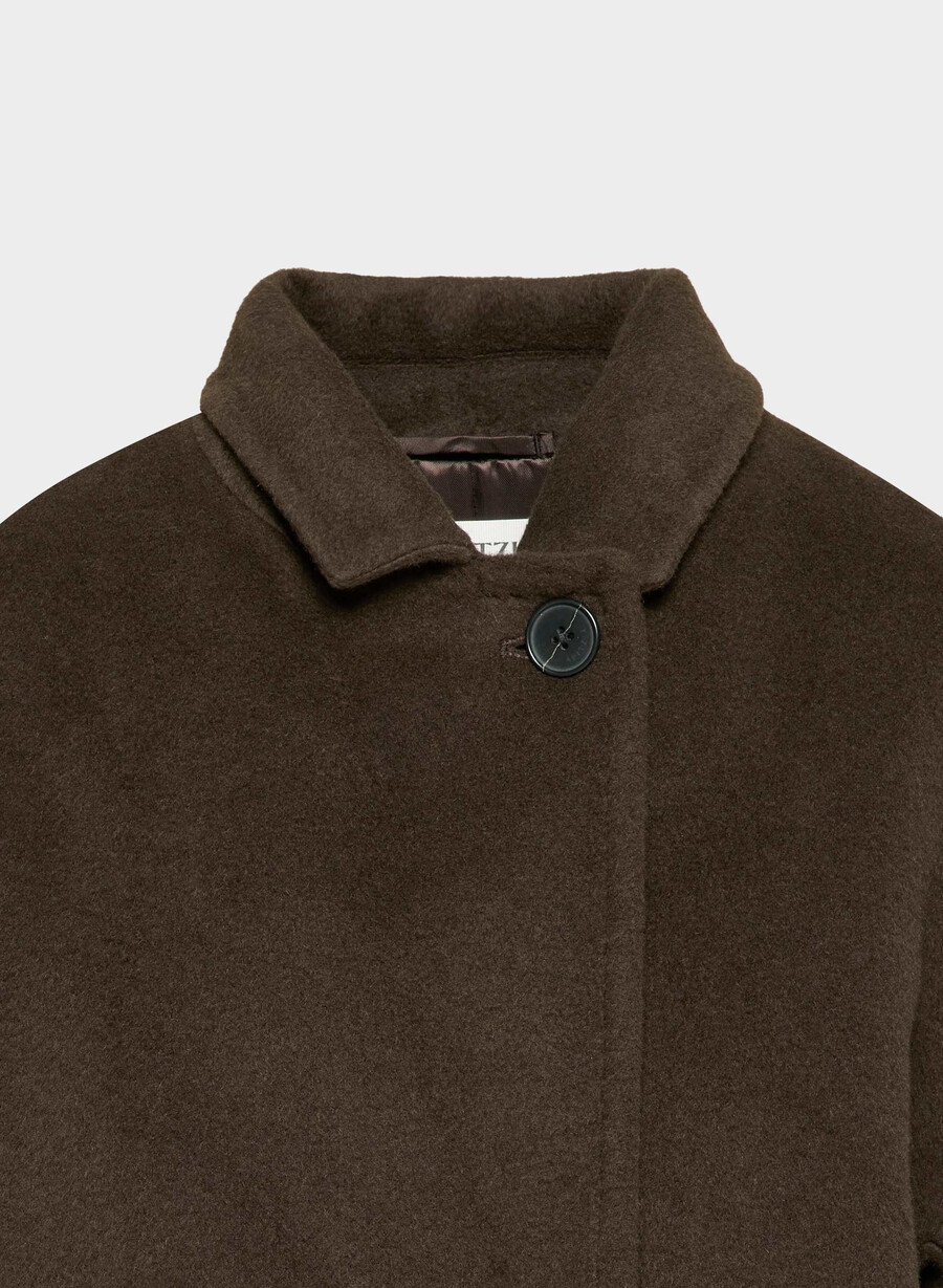 slouch-kappan - Återkamelull burnt cedar