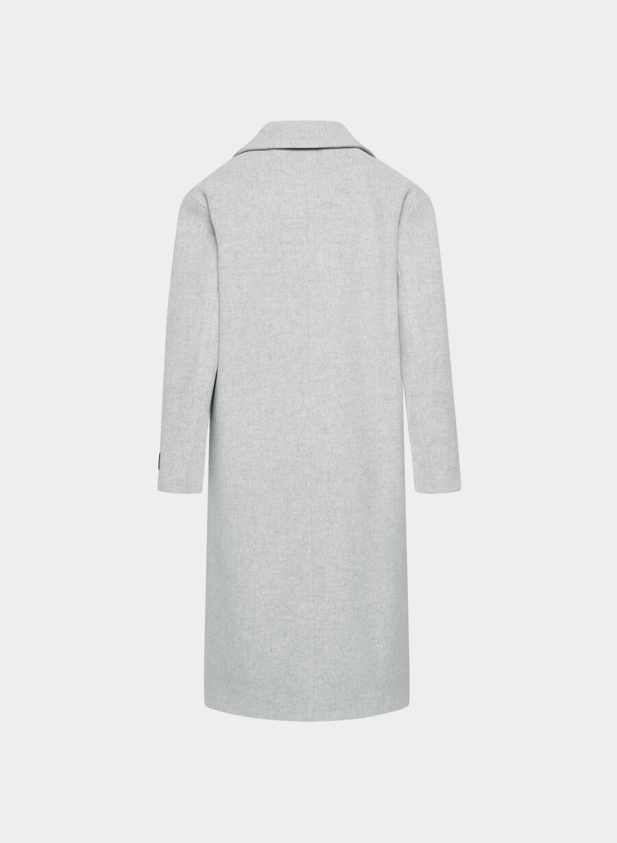 the only coat - mjuk ull kashmir ljusgrÅ ljusgrÅ