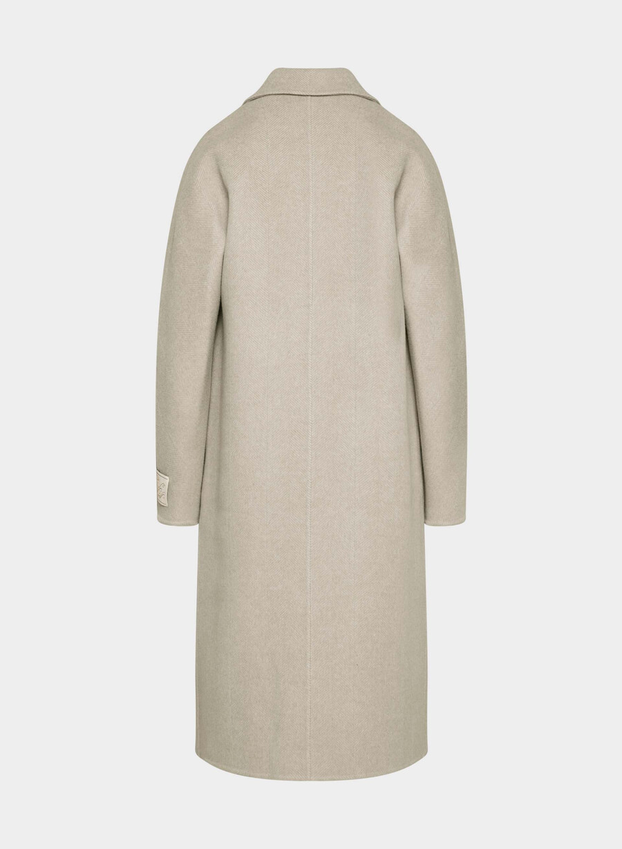 slouch dubbelsidig kappa - lyxig rewool kent hrgbn tan kmp