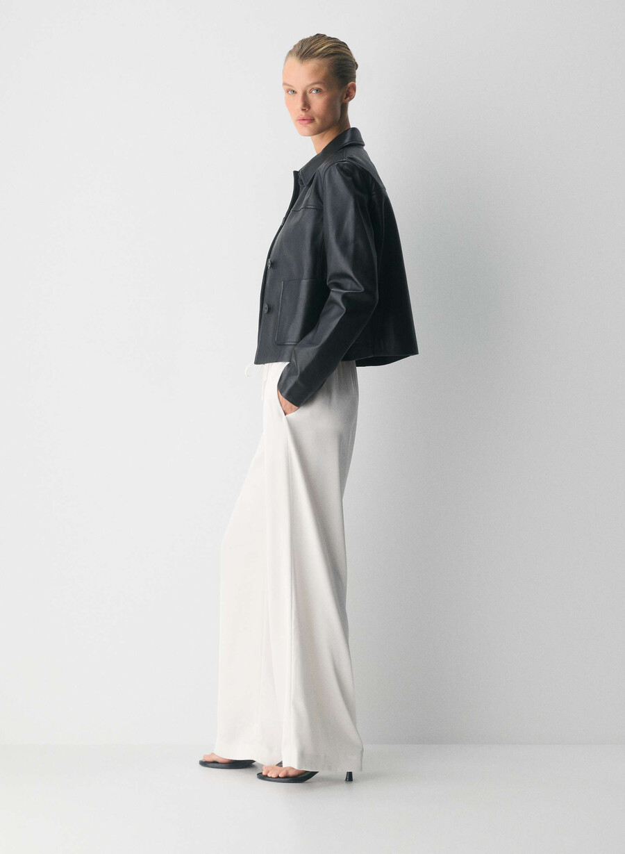the lodge pant - satin ljus bjÖrk