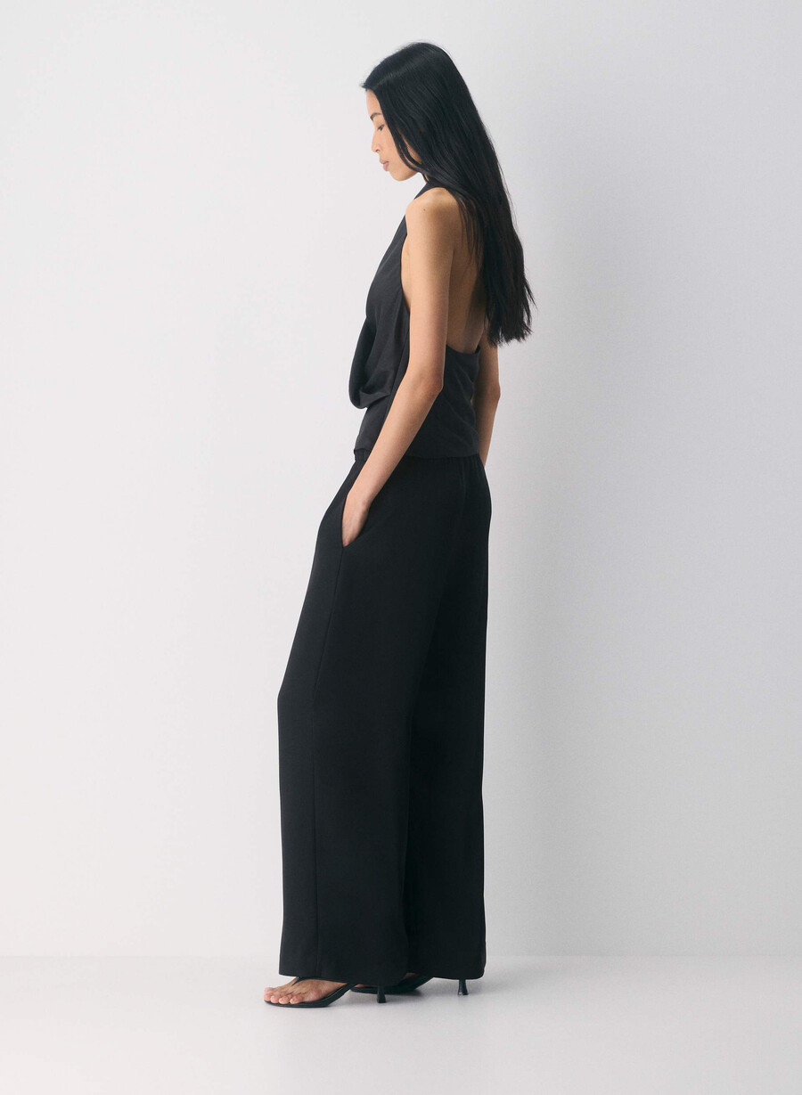 the lodge pant - satin svart