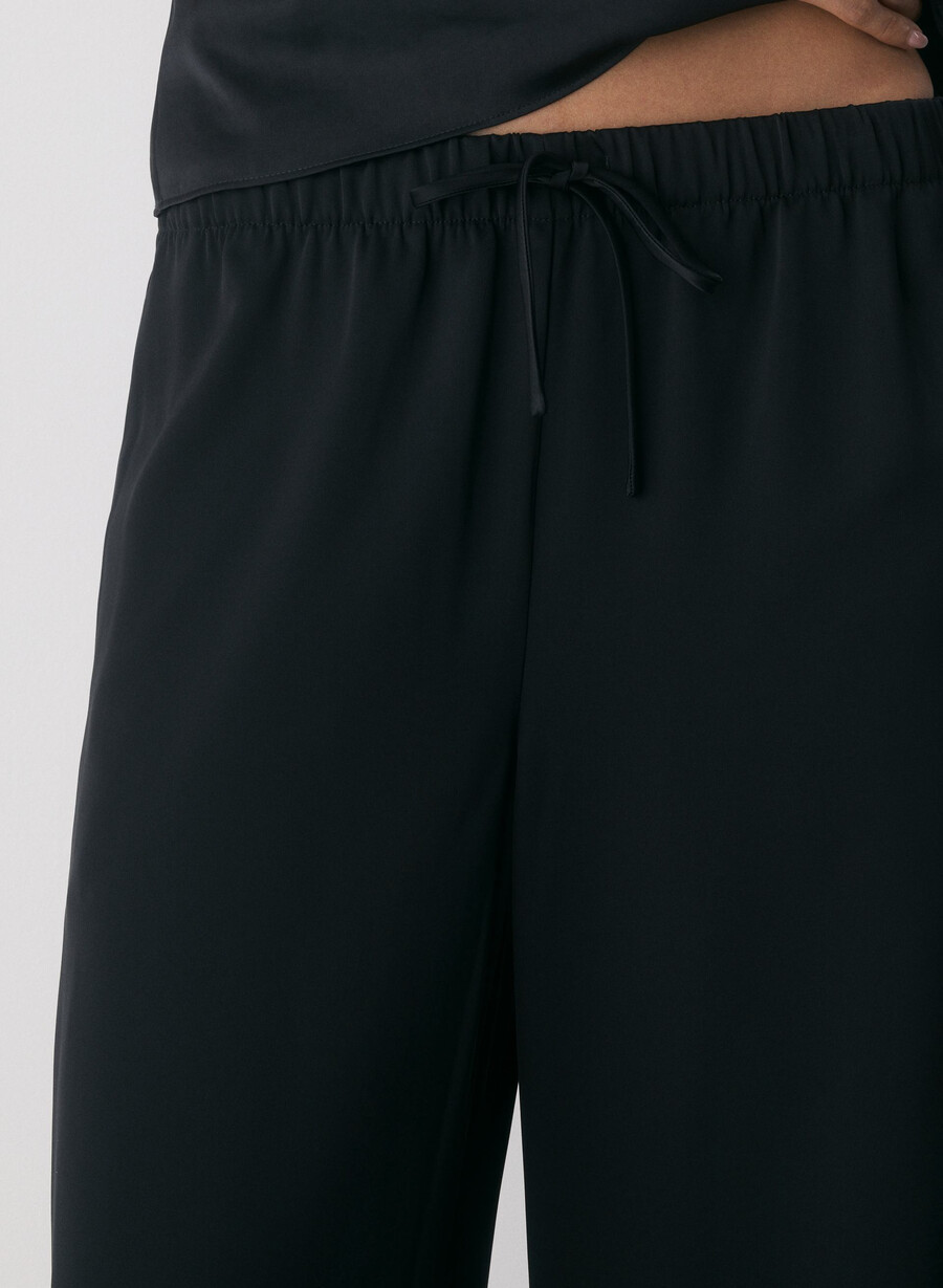 the lodge pant - satin svart