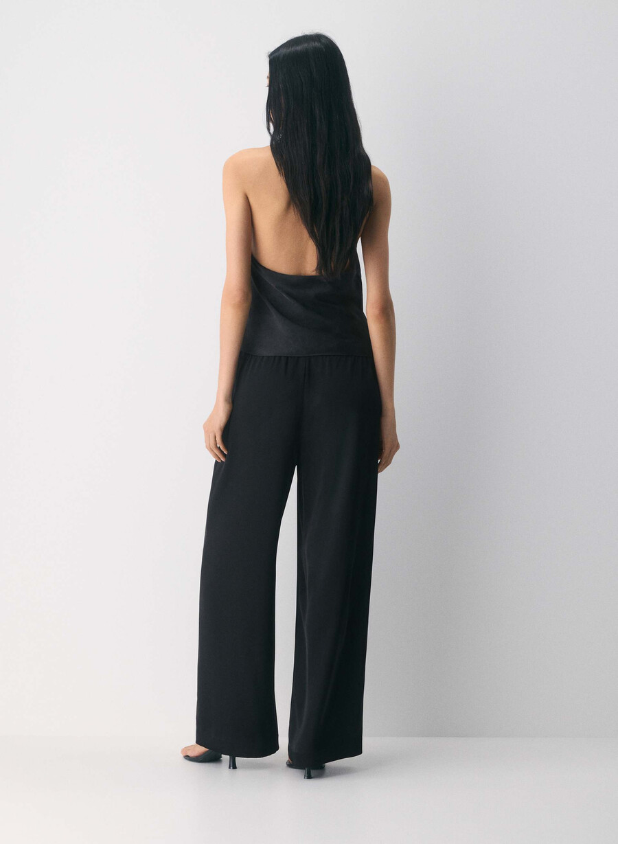 the lodge pant - satin svart