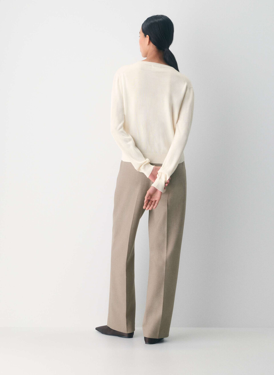 bare merinoull cardigan ljus bjÖrk