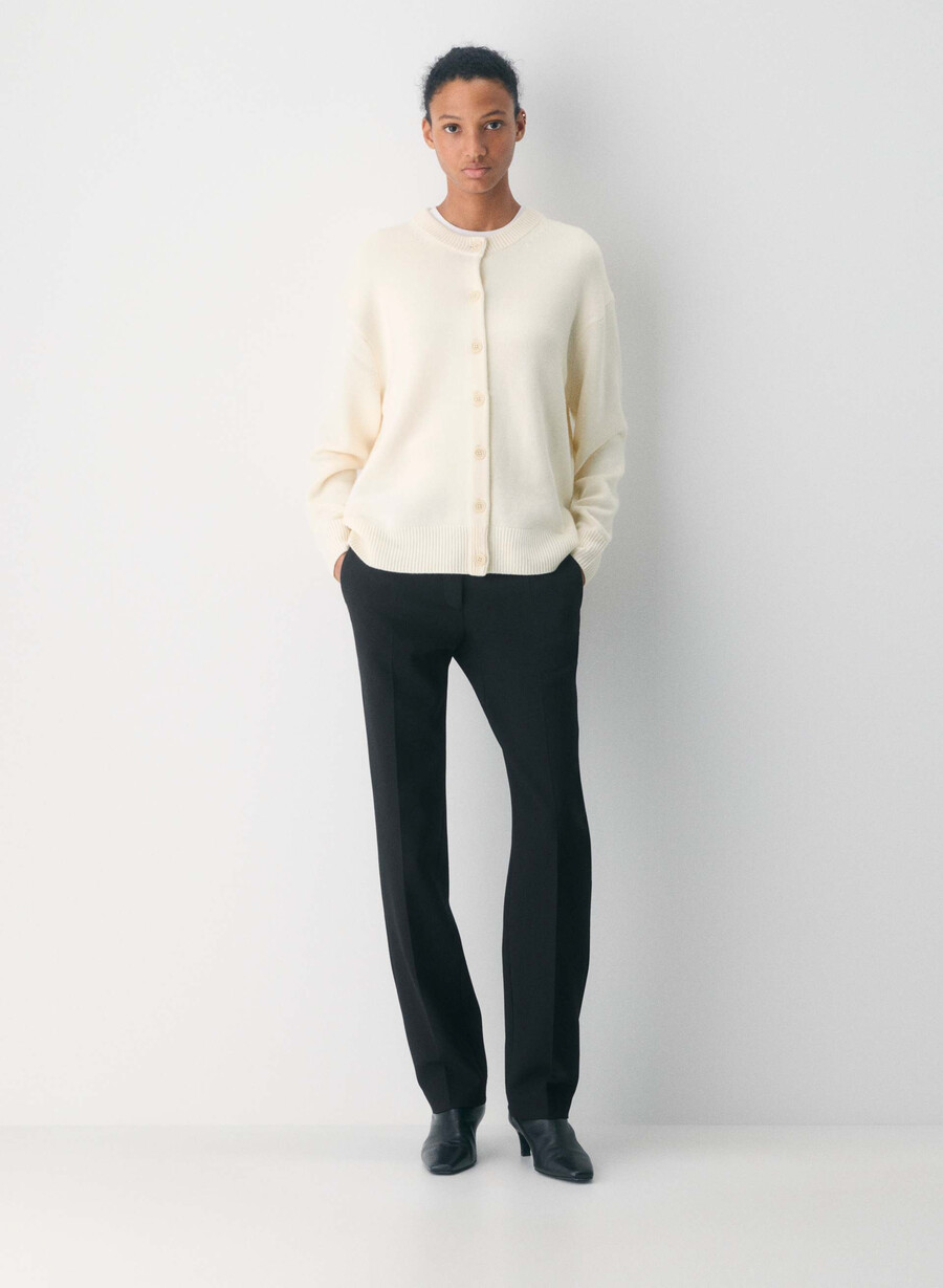 essential merinoull cardigan blinkande rÖd