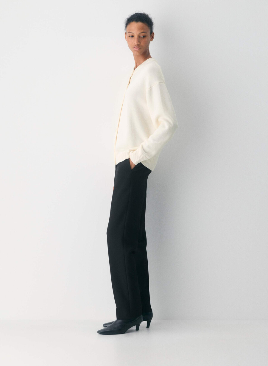 essential merinoull cardigan blinkande rÖd