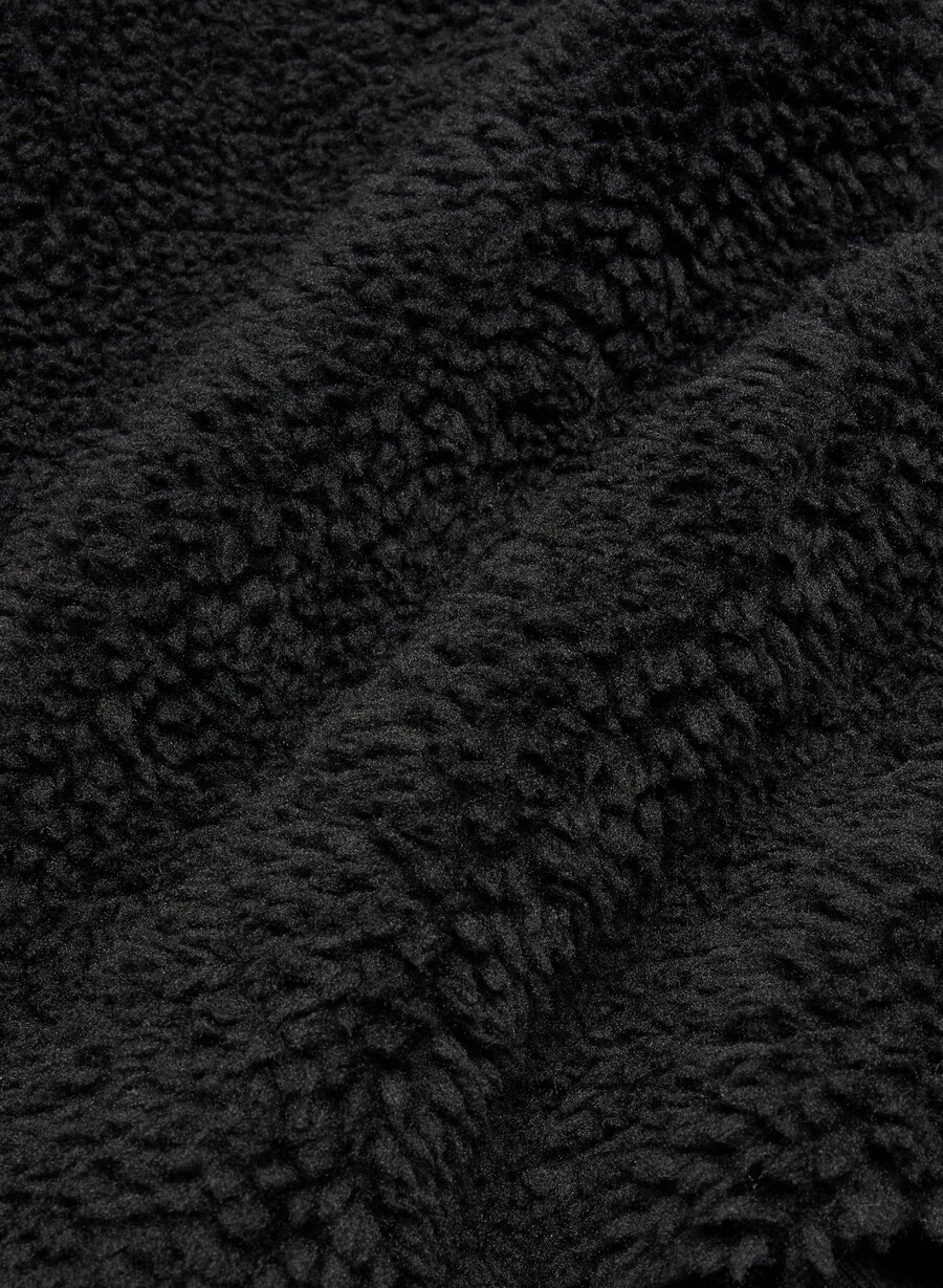 seasons mockneck zip-up svart