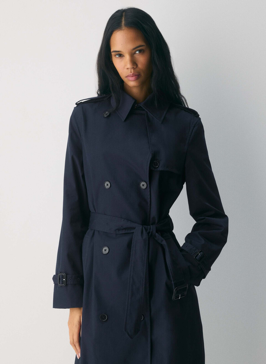 finch trench coat - city twill admiral