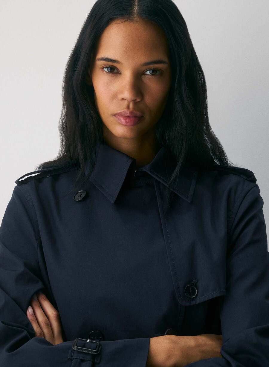 finch trench coat - city twill admiral