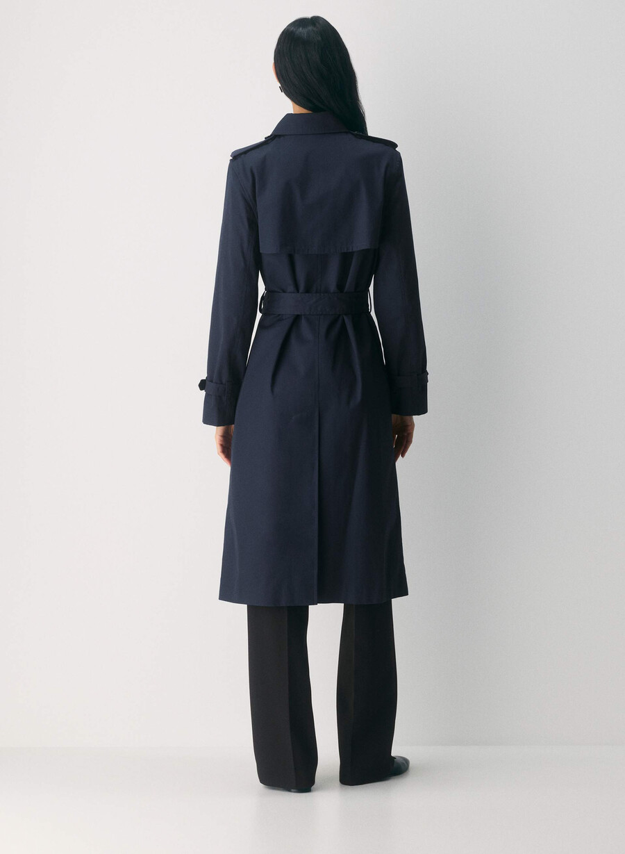 finch trench coat - city twill admiral