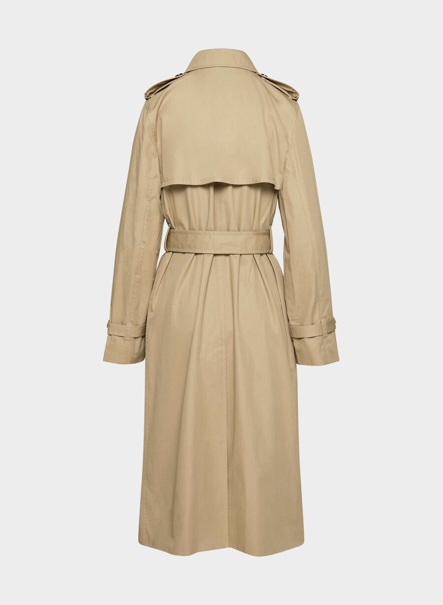 finch trench coat - city twill wicker tan