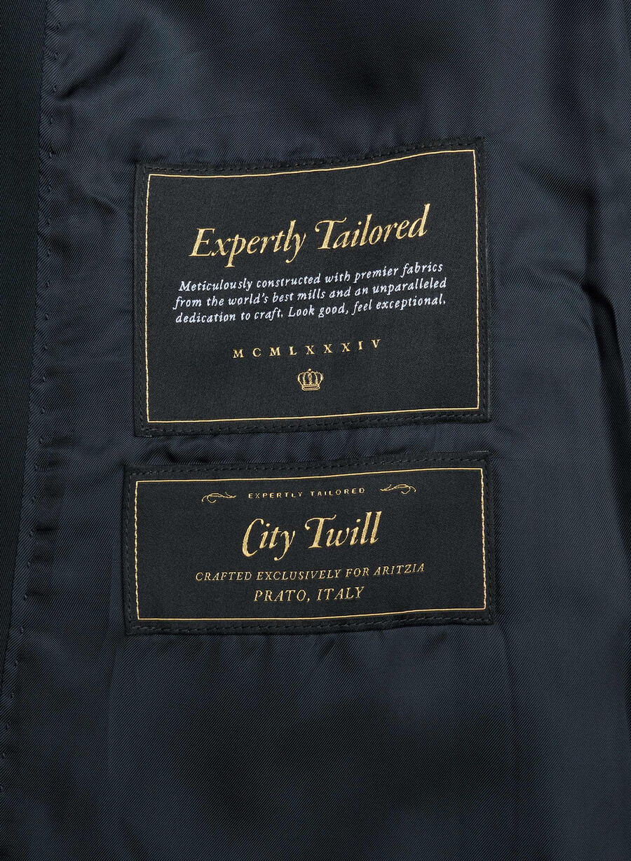 ny the finch mid trench coat - city twill dreaming blue