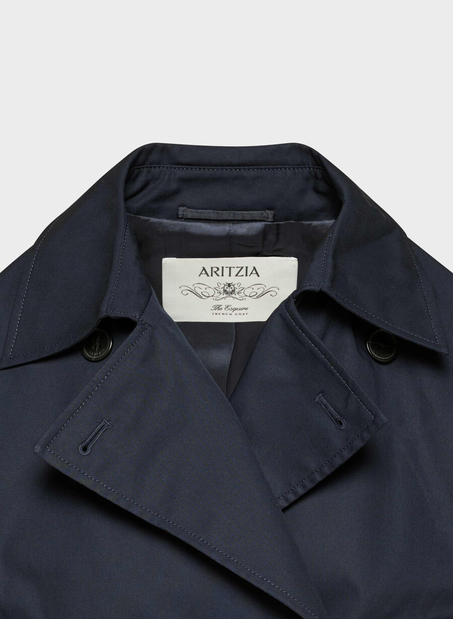 esquire trenchcoat - city twill admiral