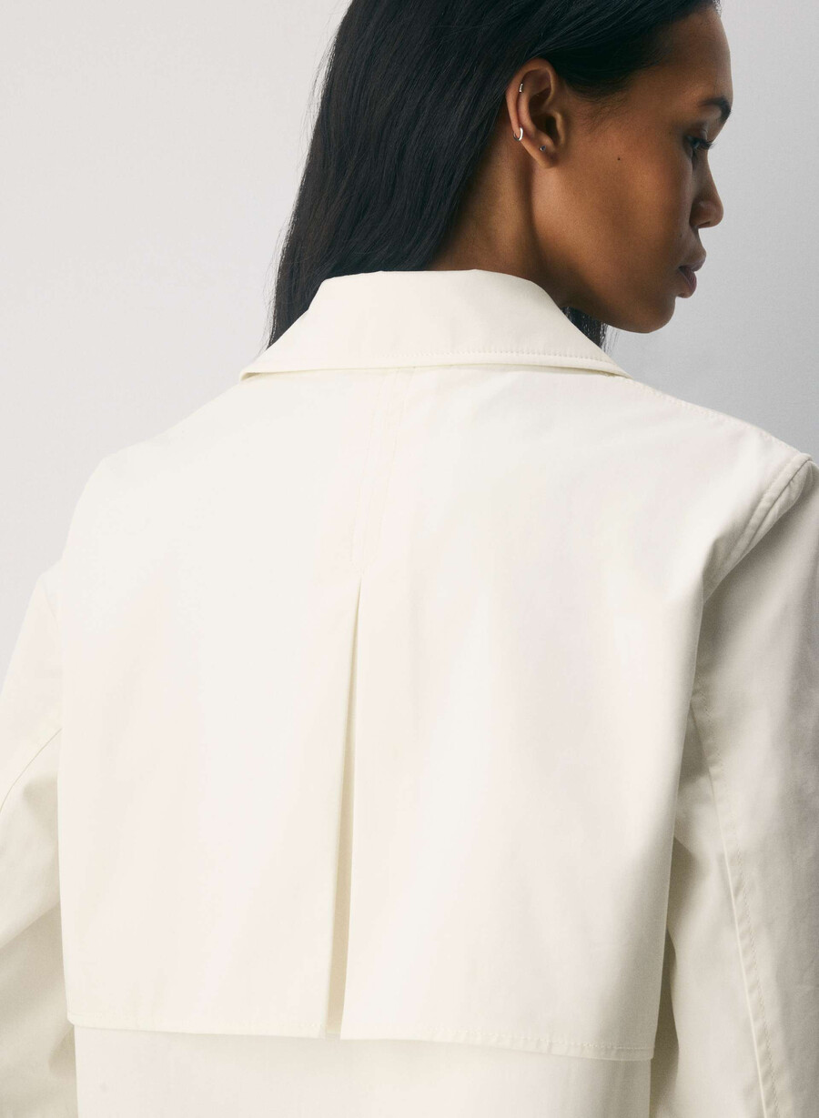 esquire trenchcoat - city twill ljus bjÖrk