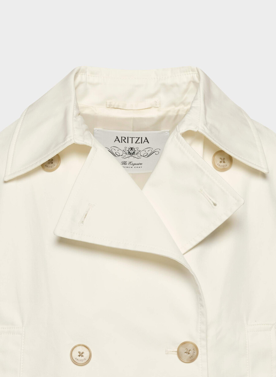 esquire trenchcoat - city twill ljus bjÖrk